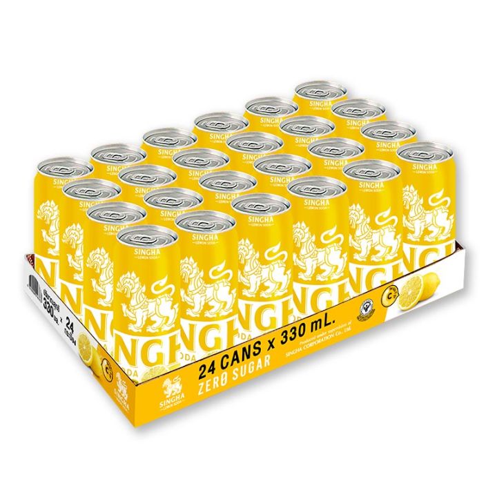 สินค้ามาใหม่-สิงห์-เลมอน-โซดา-330-มล-x-24-กระป๋อง-singha-lemon-soda-330-ml-x-24-cans-ล็อตใหม่มาล่าสุด-สินค้าสด-มีเก็บเงินปลายทาง