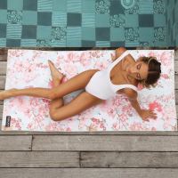 Quick Dry Beach Towel Floral Sand-Free Short Plush Soft Swimming Bath Towels Easy-carry Trendy Soft Quick-dry Gym Towel