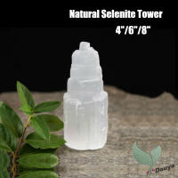 Selenite ธรรมชาติอัญมณีคริสตัล Tower สมาธิ Reiki Healing Mental Clarity Selenite คริสตัลลบพลังงานเชิงลบ