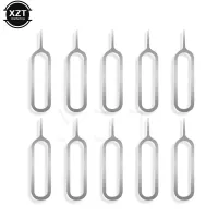 100PCS Sim Card Tray Removal Eject Pin Key Tool Stainless Steel Needle for Apple iPhone iPad Samsung xiaomi Huawei SIM Tools