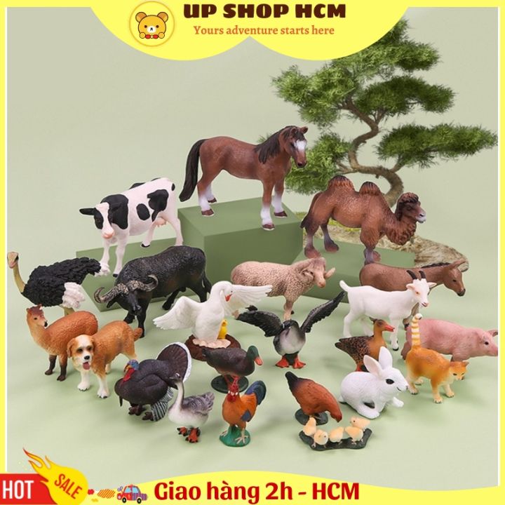 Mua Bộ 24 đồ chơi mô hình thế giới động vật Animal World cho bé trên 3 tuổi  chất liệu nhựa dẻo an toàn tại MOON BUI STORE