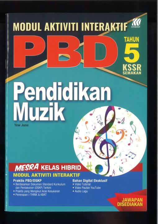 MODUL AKTIVITI INTERAKTIF PBD PENDIDIKAN MUZIK TAHUN 5 KSSR | Lazada