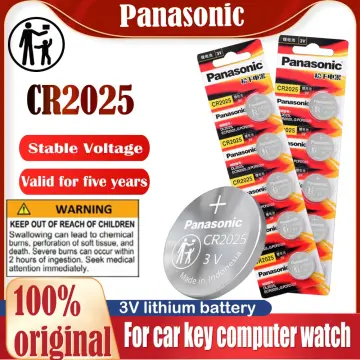 Panasonic CR2025-2 CR2025 3V Lithium Coin Battery (Pack of 2)