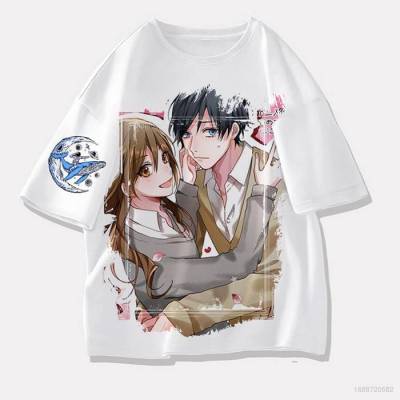 Horimiya: The Missing Pieces Tshirt Anime Unisex Tee Cosplay Hori Kyouko Izumi Shirt Short Sleeve Top Casual Plus Size