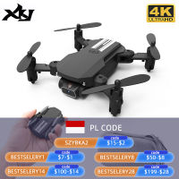 XKJ 2022 New Mini 4K 1080P HD Camera WiFi Fpv Air Pressure Altitude Hold Black And Gray Foldable RC Dron Toy