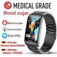 ❍❡ 2023 Non-Invasive Blood Glucose Smart Bracelet IP68 Water Proof Watch ECG PTT Blood Pressure Heart Rate Health Smart Bracelet