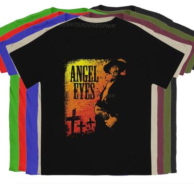 Mens T-Shirt Angel Eyes Classic Vintage Pure Cotton Tee Shirt Men T Shirts The Good The Bad and The Ugly Film T-shirts