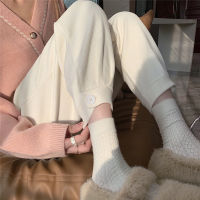 Slim Bottom Autumn Winter High Waist White Harem Pants Women Joggers Mujer Pantalones Black Granny Trousers Wild Grey Oversize