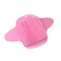 UNTIOR Silicone Foot Brush Massage Slippers Bath Shoes Brush Pumice Stone Foot Remove Dead Skin Shower Foot Scrubber with Sucker