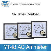 YT48หกครั้งเกิน AC Ammeter 600 ตัวชี้ประเภทเครื่องมือป้องกันความปลอดภัย30501001502002503004005005A CP48 BE48