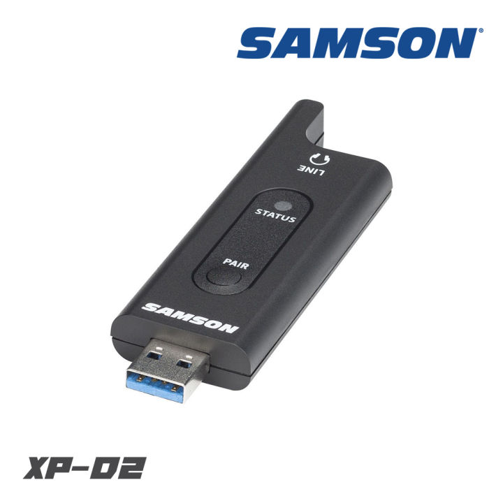 samson-xp-d2-ไมโครโฟน-usb-ไร้สาย-เชื่อมต่อได้ง่าย-สามารถทำงานร่วมกับแอปพลิเคชั่น-ios-และ-android-รับประกัน-1-ปีเต็ม