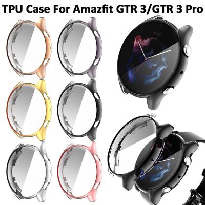 New TPU Full Screen Protector Case For Amazfit GTR3 GTR 3 Pro Cover Edge Shell Protective Bumper Shell Smart Watch Accessories Picture Hangers Hooks