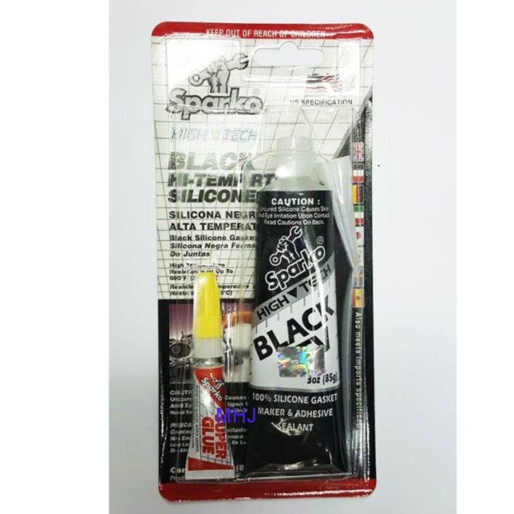 ขายดีอันดับ1-sparko-กาวดำ-กาวปะเก็นสีดำ-กาวปะเก็นดำ-black-rtv-hi-temp-siliconeขนาด85-กรัม-ส่งทั่วไทย-กาว-ร้อน-เทป-กาว-กาว-ตะปู-กาว-ยาง