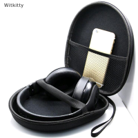 Witkitty Black Hard SHELL Carry หูฟังหูฟังหูฟังเคสกระเป๋าเก็บกระเป๋ากล่อง