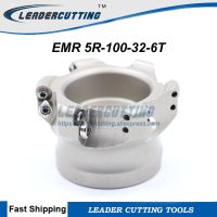 จัดส่งฟรี EMR 5R-100-32-6T / EMR 6R-100-32-6T เครื่องมือกัดกลม R5 / R6 Face Mill Shoulder Cutter สําหรับเครื่องมิลลิ่ง