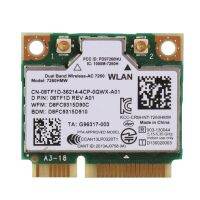 2.4G+5G Dual-Band Network Card, for 7260AC 7260HMW Wireless AC Card 867M Bluetooth 4.0 Half Mini PCI-E WiFi Card