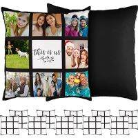 Sublimation Pillowcase 9 Grid Heat Transfer Printing Pillow Covers 40x40cm Blank Sofa Pillow Cushion Home Supplies