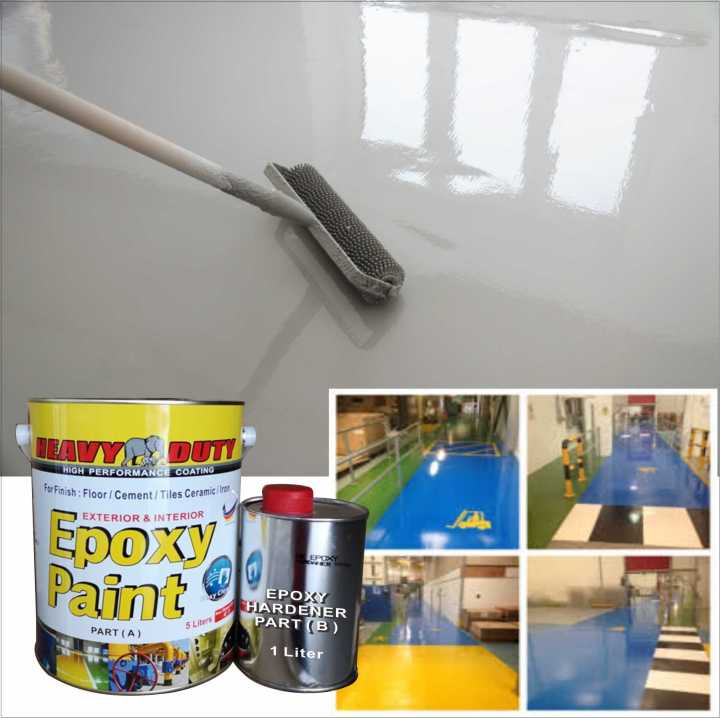 5 Liter EPOXY ( 5L HEAVY DUTY EPOXY PAINT ) Two Pack Epoxy Floor Paint ...