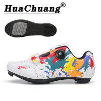 HUACHUANG 2021 New Cycling Shoes Men MTB Sneakers Mountain Bike Shoes SPD Cleats Road Bicycle Shoes Sports Outdoor Training Bicycle Sneakers