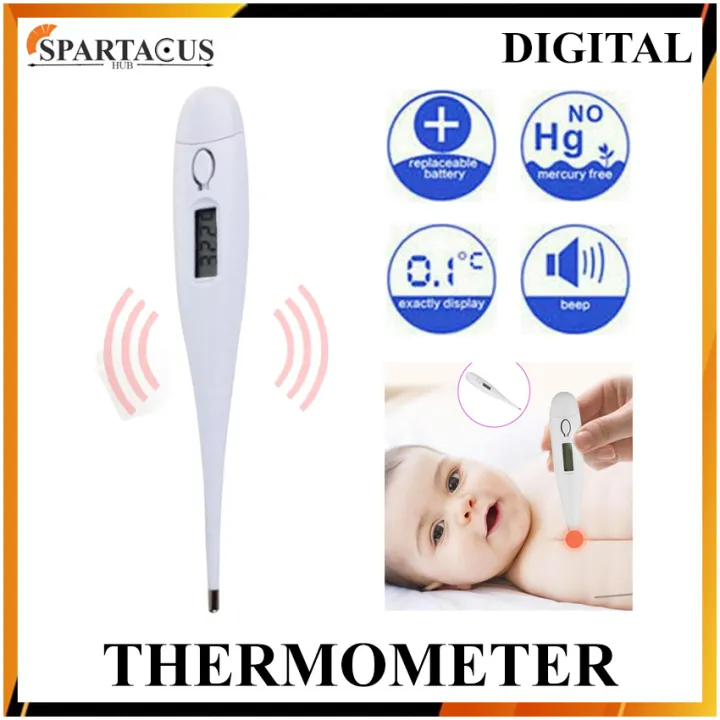 Digital Thermometer with Beeper LCD Display for Adults and Kids Lazada PH