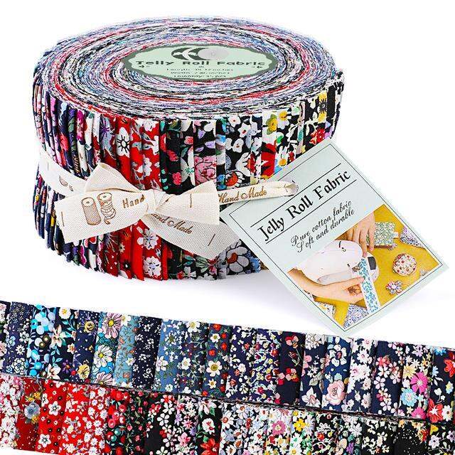 yf-dailylike-45pcs-roll-6x100cm-cotton-jelly-roll-strips-fabric-patchwork-needlework-sewing-quilting-printed