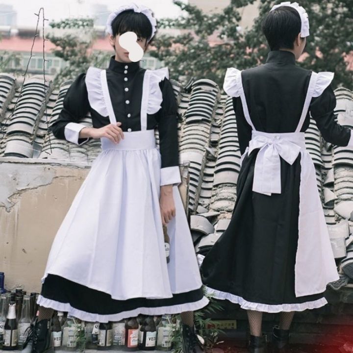 new-ชุดการค้าต่างประเทศผู้ชายสวมคอสเพลย์กระโปรงโลลิต้าน่ารักชุด-loli-เสื้อผ้าผู้หญิงสีดำเจ้านาย