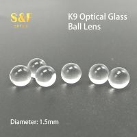 Pack of 10 Pcs Diameter 1.5mm K9 Optical Glass Spherical Lenses Ball Lens