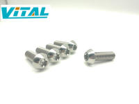 Vitaltitanium Grade 5 Titanium Bolt M8 X 25Mm 1.0Mm Pitch Button Head Screws Mushroom Head Torx Head T40 For Bike Bicycle Parts Bicycle Bolts Motorcycle Bolts Race Bolts Car Bolts Titanium Screws Ti Bolts Ti Fasteners 1ชิ้นราคาที่เหมาะสม