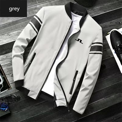 ◘ Spring/Autumn Men 39;s Thin Golf Jacket Zipper Stripes Fashion Sports Golf Wear Men 39;s Coat Casual Men 39;s TOPS Plus Size M 5XL