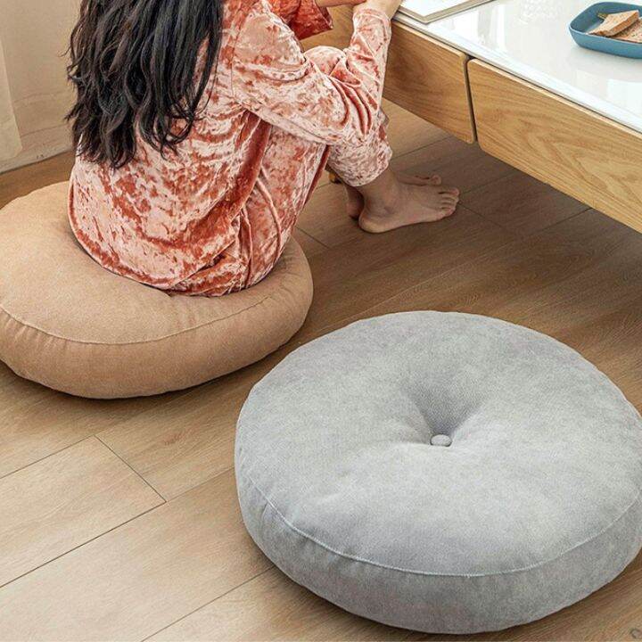 Round Japanese Linen Tatami Floor Seat Cushion Meditation Yoga Window