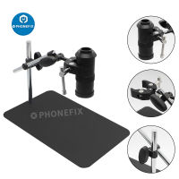 Universal Double Boom Stereo Zoom Microscope Stand Holder Focusing Holder cket Articulating Arm For Industrial Cameras Webcam