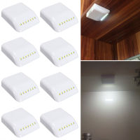 1051pcs 7leds LED Under Cabinet Light Battery Powered Sensor Touch Closet Lamp for Kitchen Cupboard Wardrobe Inner Night Lamp