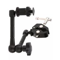 11 นิ้วอย่างชัดเจนแขนเมจิก + ซูเปอร์หนีบปูคีมคลิปสำหรับกล้อง DS 11 inch Articulating Magic Arm + Super Clamp Crab Plier Clip for Camera DS