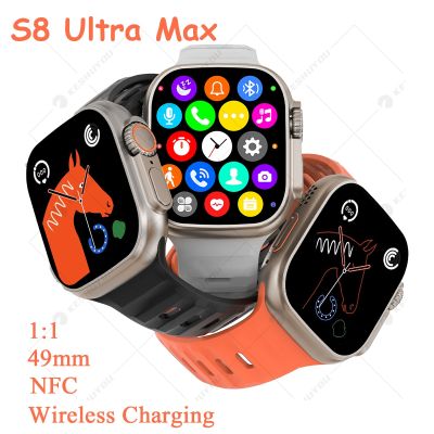 ZZOOI NFC S8 Ultra Max Smartwatch 2.08" Screen Series 8 Answer Call 1:1 49mm Size Sports Wireless Charging Men Smart Watch Women  2023