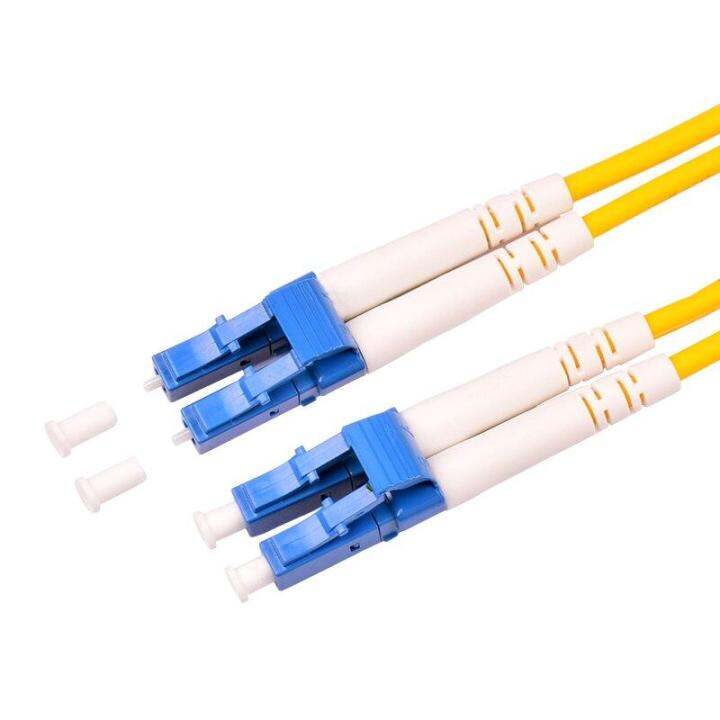 Dual LC to LC Fiber Patch Cord Jumper Cable SM Duplex Single Mode Optic ...