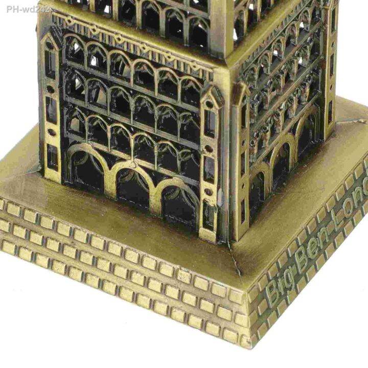 model-big-ben-building-souvenir-statue-london-architectural-england-vintage-metal-tower-figurine-tourist-gifts-travel-eye