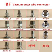 1Pcs KF16 Vacuum external thread Connector 304 Stainless Steel Quick Fitting Outer Wire For Vacuum Equipment Fitting Connection