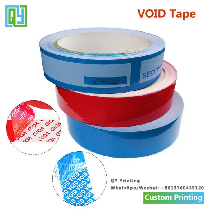 25Mmx30m/Roll Tamper Evident Security Tape Adhesive Packing Tapes