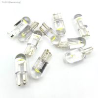 ┇ 10PCS New T10 W5W WY5W 168 501 2825 COB LED Car Wedge Parking Light Side Door Bulb Instrument Lamp Auto License Plate Light 12V