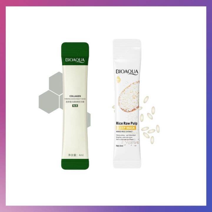 R&Y BIOAQUA Sleep Mask Collagen & Rice Raw Pulp Night Mask Firming