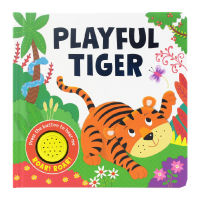Playful tiger playful little tiger music phonation Book parent-child story English Picture Book Childrens English Enlightenment cognition English original imported book
