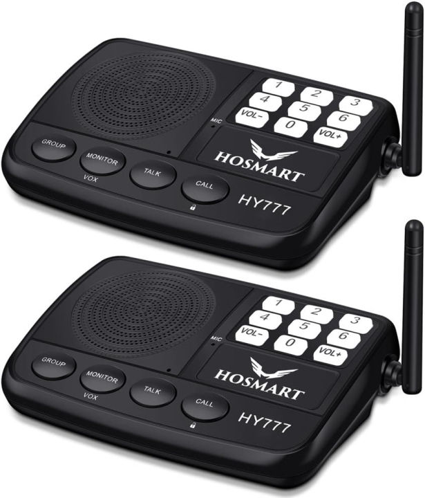 h-hosmart-wireless-intercom-system-hosmart-1-2-mile-long-range-7-channel-security-wireless-intercom-system-for-home-or-office-new-version-2-stations-black