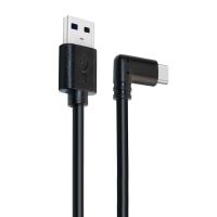 USB ชายกับ USB 3.2 Gen1 Type-C ข้อศอก VR ลิงค์เคเบิ้ลสำหรับ Oculus Quest 1/2,ความยาวสายเคเบิล: 3เมตร