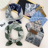 【CC】ↂ  58cm Print Cotton Hairscarf Headscarf Bandana Scarf Turban Shawl Handkerchief Hair Accessories Wrap