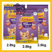 อาหารแมว Friskies รสรวมมิตรปลาทะเล สำหรับแมวโตทุกสายพันธุ์ 2.8กก. (3ถุง) FRISKIES SURFIN’&amp;TURFIN’ FAVOURITES Adult Cat Food 2.8Kg. (3bag)