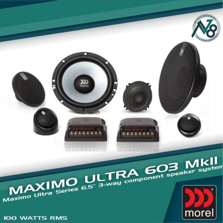Morel Maximo Ultra 603 3way Component Speaker System 6.5" Genuine