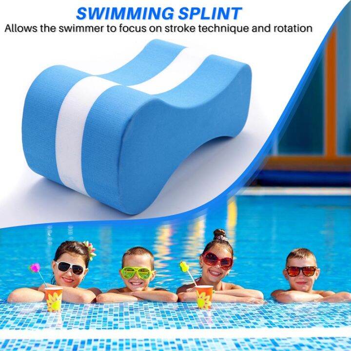 foam-pull-buoy-eva-kick-legs-board-kids-adults-pool-swimming-training-blue-white