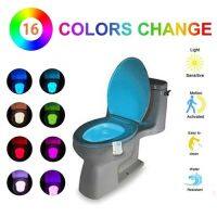 8/16 Colors Toilet Sensor Lights Intelligent Induction Bathroom LED Body Motion Activated on/Off Seat Sensor Night Light Night Lights