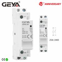 GEYA เครื่อง AC220V ในครัวเรือนระบบอัตโนมัติ2P 25A 1NO/1NC/2NO/2NC/1NO1NC 50/60Hz