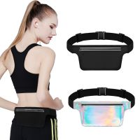 Laser Elastic Sports Running Bag Waist Pack Phone Pouch For iPhone 12 Pro Max SE 2020 7 8 GYM Waist Bag Case Fitness Accessories Running Belt